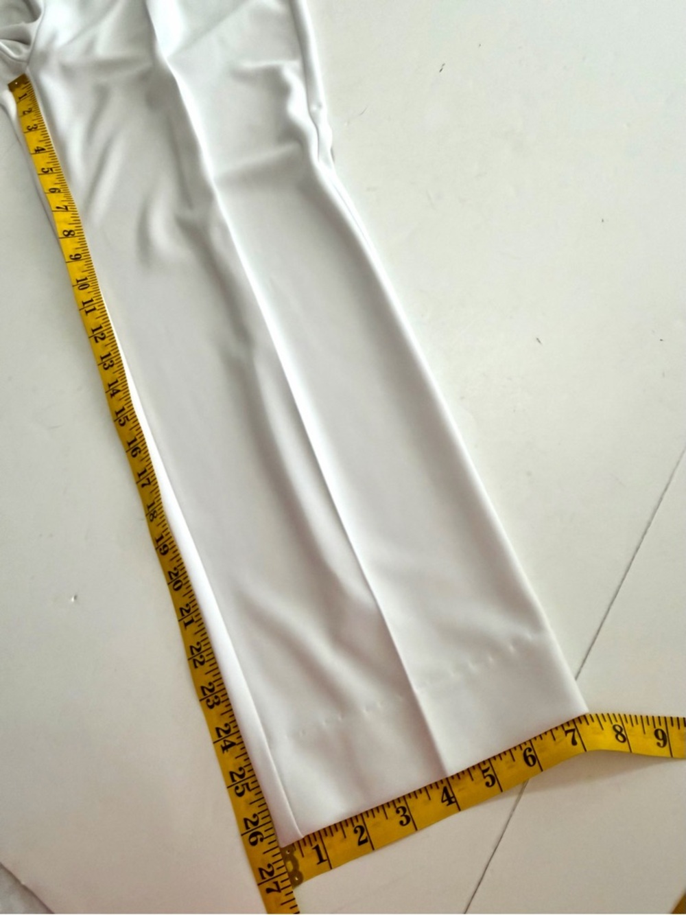 Joseph Ribkoff White Pull On Knit Pants Size 14 Cropped Straight Dress Work - Picture 12 of 12
